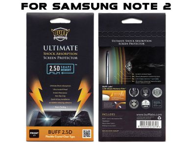 Buff SAMSUNG NOTE 2 Shock absorption Screen protector film free postage