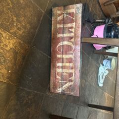 Vintage style kitchen sign