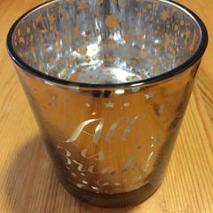 Gold All Is Bright Votive NEW