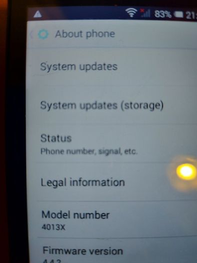 Alcatel One Touch Pixi 3 (4th Gen), in very good condition