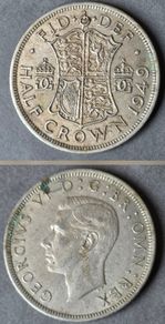 Great Britain 1/2 Crown1949 George VI KM# 879