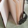Hardcover leather Photo Album in vintage style, old style leather Image 8
