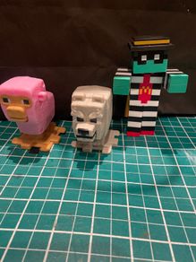 3 MineCraft Figures