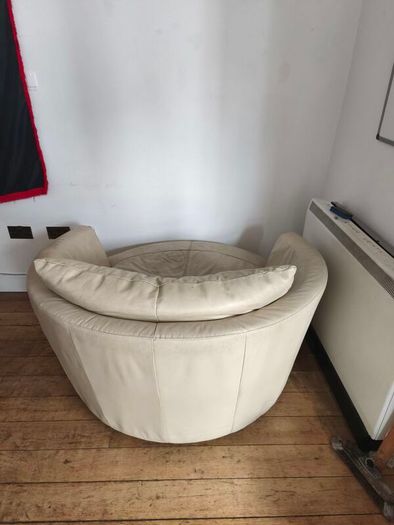 Revolving leather chair /2 seater couch sofa
