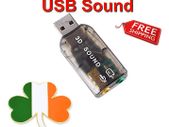 3D USB Sound Card Adapter