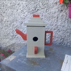 Butterfly House & BIRD Seed Feeder Glass Bottle