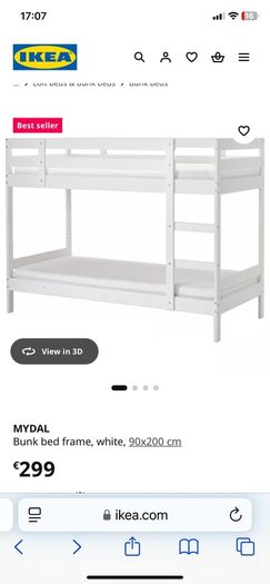 ikea mydal bunk beds