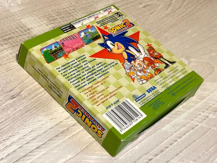 Sonic Advance 2 for Game Boy Advance Boxed & Minty
