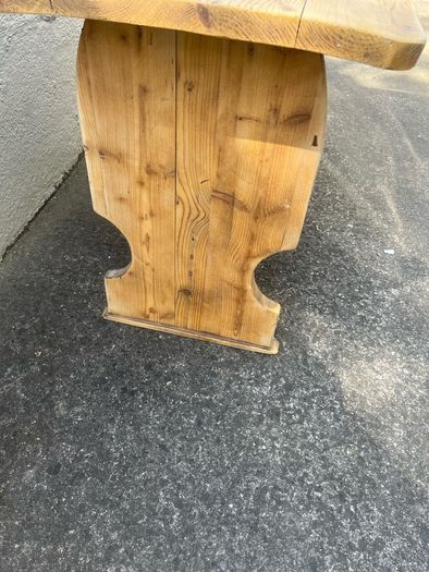 Antique yellow pine Refectory table