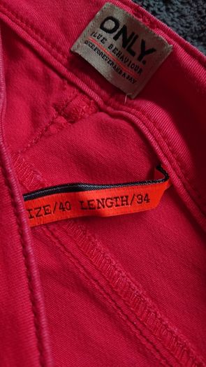Only Red Jeans /Trousers  Size 12