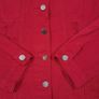 Boohoo Red Distressed Ripped Long Sleeve Denim Jacket 10UK/38EU Image 4