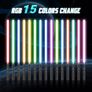 Light Saber Upgraded RGB 15 Colors, USB Rechargeable Lightsaber with Metal Handle, with Sounds Mode Laser Sword Toy for Kids and Adults Cosplay Party Gifts (60CM 2PC) Image 2