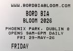1 x Ticket for Bloom Phoenix Park 29th May 2026