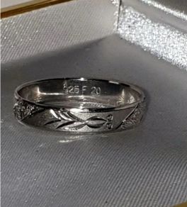 Hallmarked Silver Wedding Ring