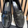 Women Prada Brushed Leather Loafers Image 6
