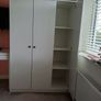 3 door wardrobe with hanging space and shelves. Ikea Kleppstad Image 4