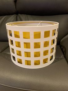 Yellow/White Ceiling Light Shade