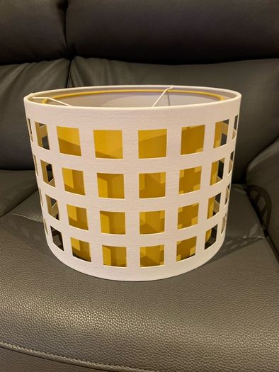 Yellow/White Ceiling Light Shade