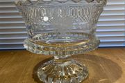 Large Vintage Crystal Cut Bowl