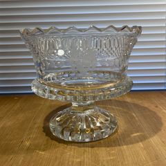 Large Vintage Crystal Cut Bowl