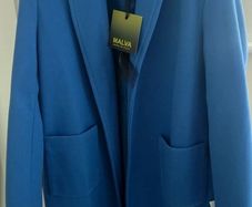MALVA Italian Blue ladies coat - Size small New with tags
