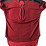 Burgundy and Black Zip Top Image 2
