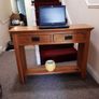oak  console table Image 6