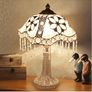Vintage Shabby Chic Ivory Lamp Image 2