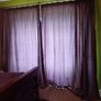 90 x 90 faux raw silk purple fully lined curtains. Image 2