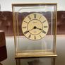 Vintage Brass German Minster Floating Clock Quartz Image 9