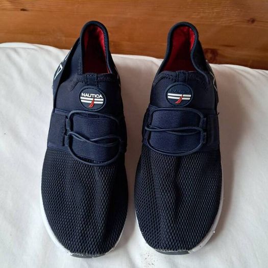 Nautica slip on trainers Size 3 eu 36 navy/white in excellent condition