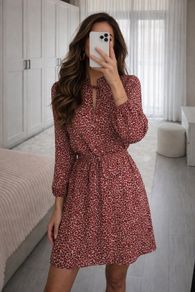 HM Leopard Print Dress, Size UK 10