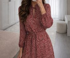 HM Leopard Print Dress, Size UK 10