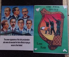 The Seven Signatories of The Proclamation , Easter Rising and The Final Salute - Long Kesh , (2) Prints