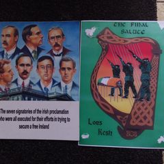 The Seven Signatories of The Proclamation , Easter Rising and The Final Salute - Long Kesh , (2) Prints
