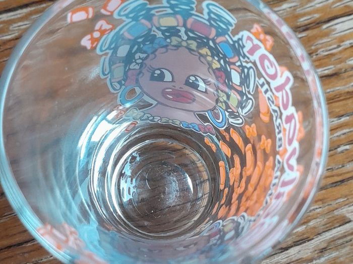 Colourful shot glass (from Brazil)