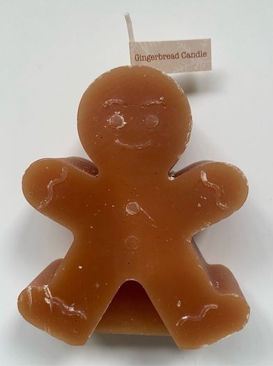 Christmas Gingerbread man candle