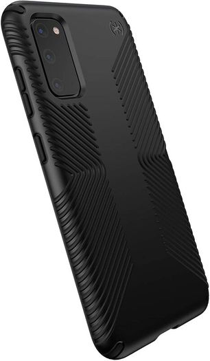 Samsung Galaxy S20 Case, Speck Products Presidio Grip, Black/Black (136313-1050)