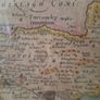 antique irish map carlow idrone 17th century Jannson Image 6