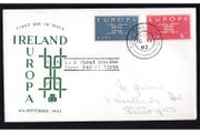 1963 Ireland Europa (CEPT) Commemorative Stamps Illustrated First Day Cover (FDC)