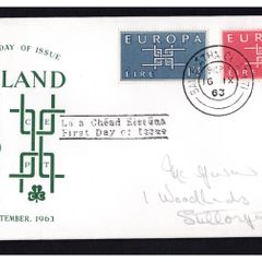 1963 Ireland Europa (CEPT) Commemorative Stamps Illustrated First Day Cover (FDC)