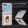 2-in-1 Shockproof Protective Case with Magnetic Ring Stand Foldable Screen Phone Cover for Galaxy Z Flip7 Full Coverage Anti-Drop Bracket Phone Case Image 2