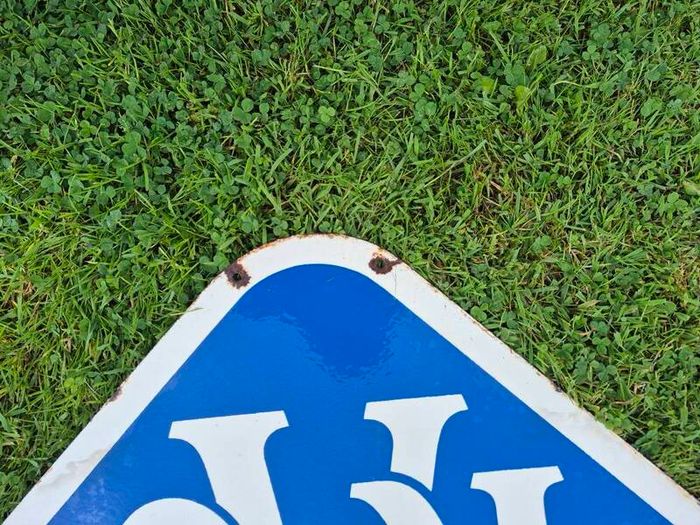 Vintage RAC Double-Sided Porcelain Enamel Sign  Original 1930s-50s 3kg, 56x57.5cm