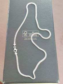 Sterling silver ladies mesh necklace
