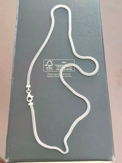 Sterling silver ladies mesh necklace