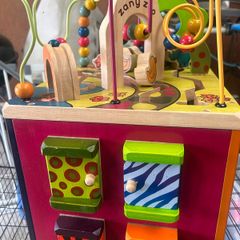 Battat Zany Zoo Wooden Activity Cube Assortment