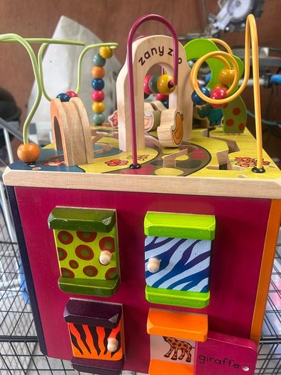 Battat Zany Zoo Wooden Activity Cube Assortment