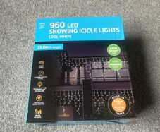 led snowing icicle lights