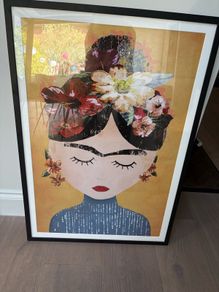 Large framed print Frieda Kahlo