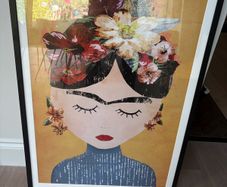 Large framed print Frieda Kahlo